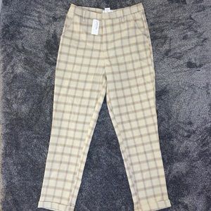 NWT Ivy+main window pane pants in TAN